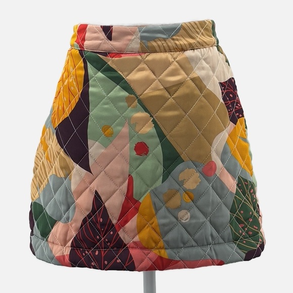 En Saison Quilted Forest Mini Skirt - Size Small - Picture 2 of 5